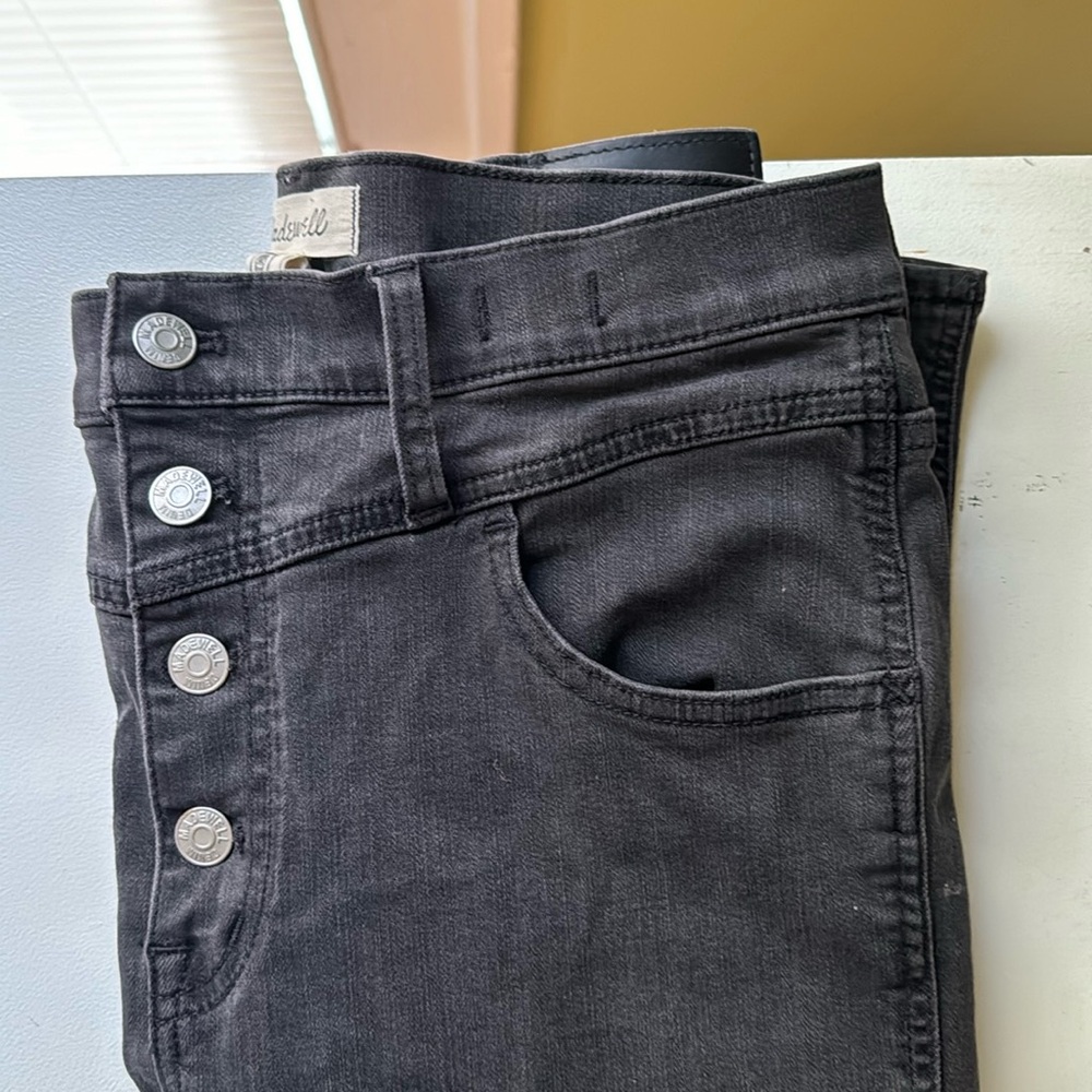 Madewell Roadtripper Dark Gray Skinny Jeans